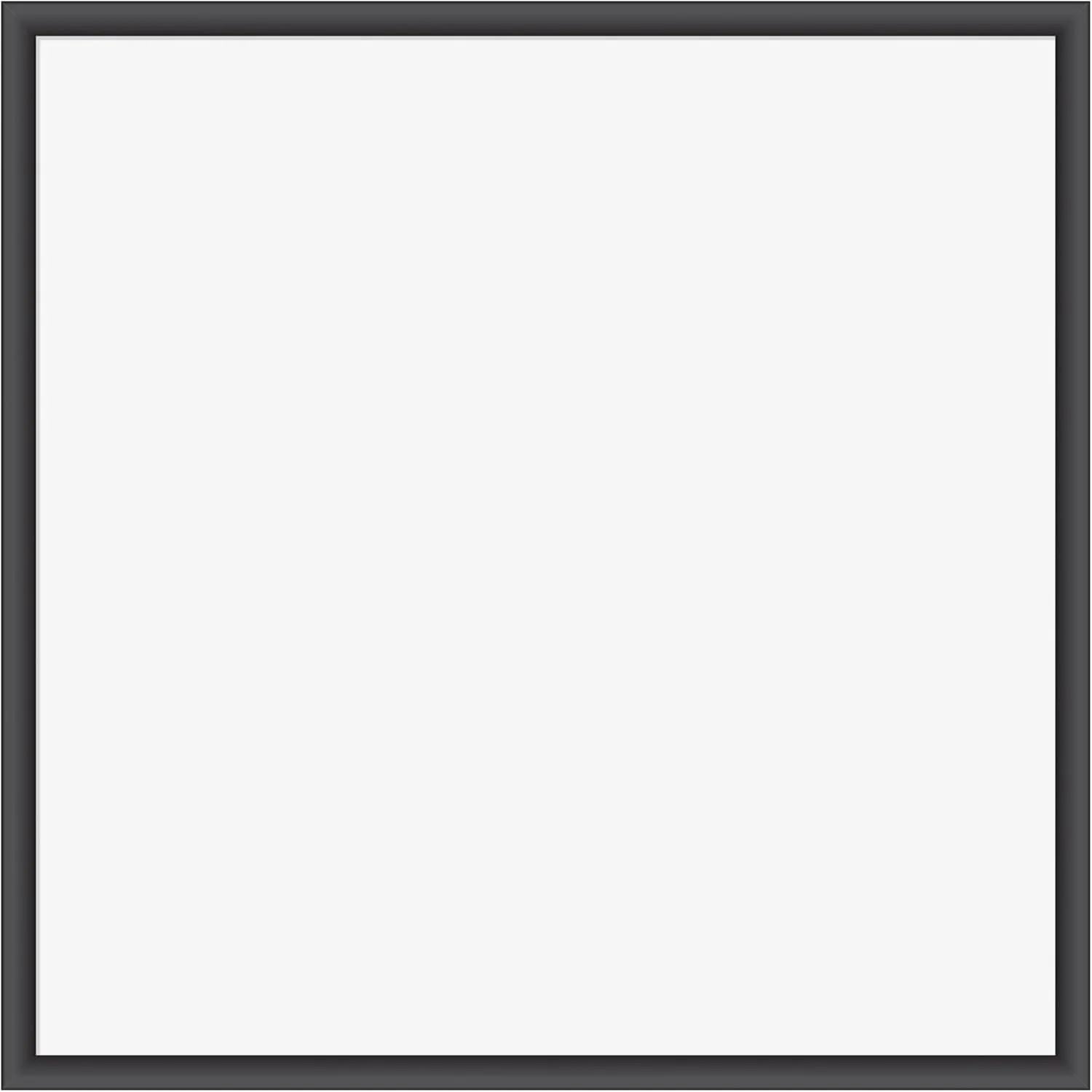 U Brands Magnetic Dry-Erase Board, 35in x 35in, Black Wood Frame