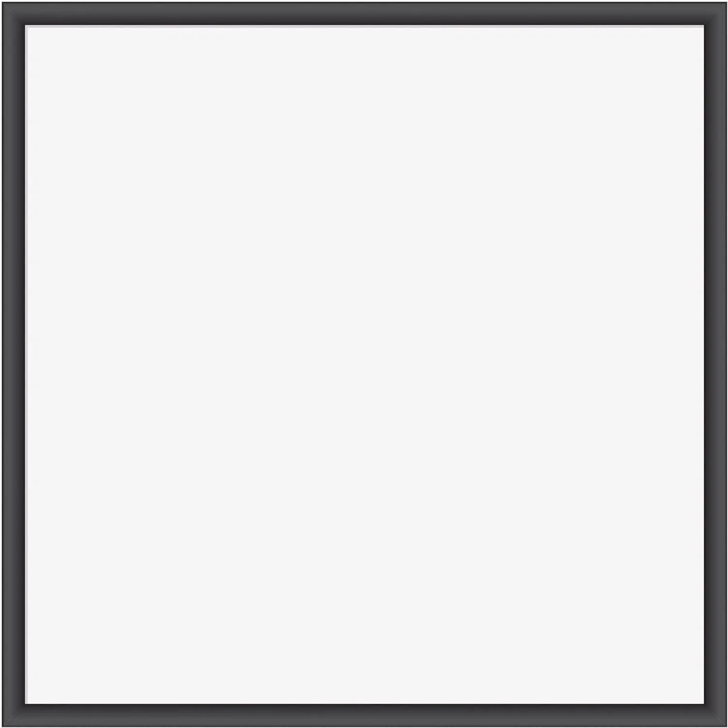 U Brands Magnetic Dry-Erase Board, 35in x 35in, Black Wood Frame