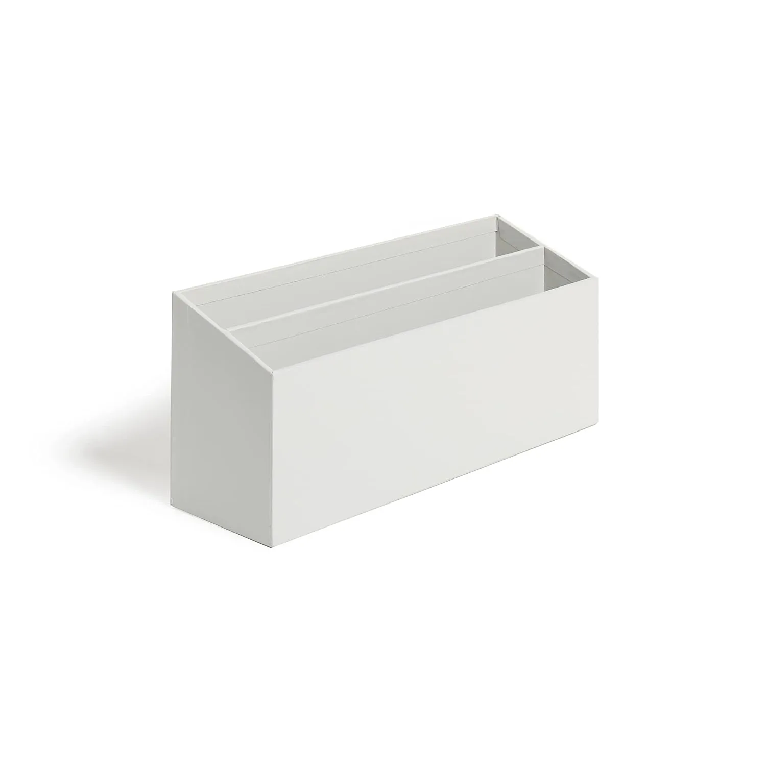 U Brands Paper Wrapped Desk Organization Set, Office Organization Supplies, Solid Gray, 4 Pieces