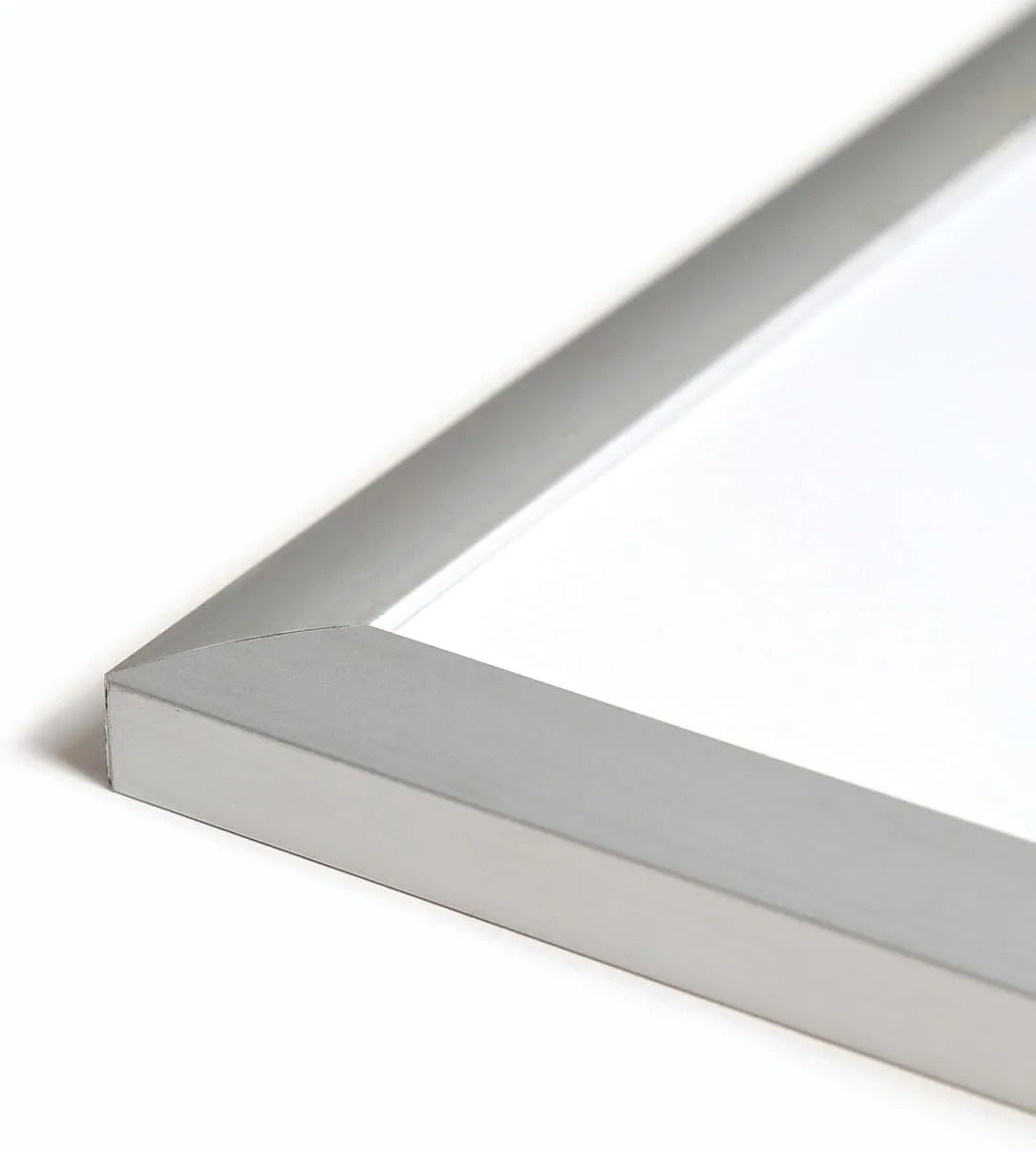 U Brands Magnetic Dry-Erase Board, 96in X 48in, Silver Aluminum Frame, Actual Size 95in X 47in (2891U00-01)