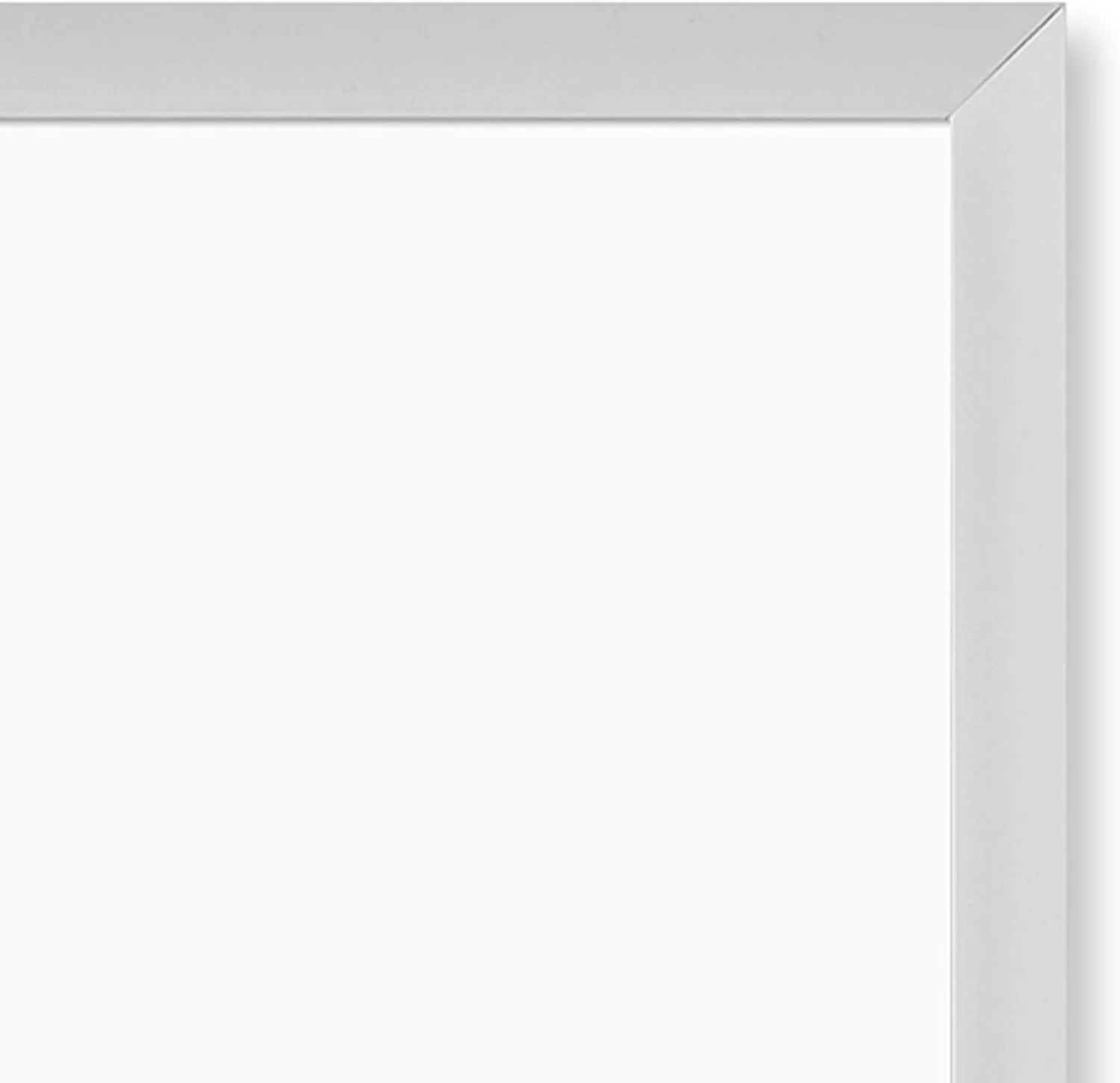 U BRANDS Melamine Non-Magnetic Dry-Erase Board, Silver Aluminum Frame