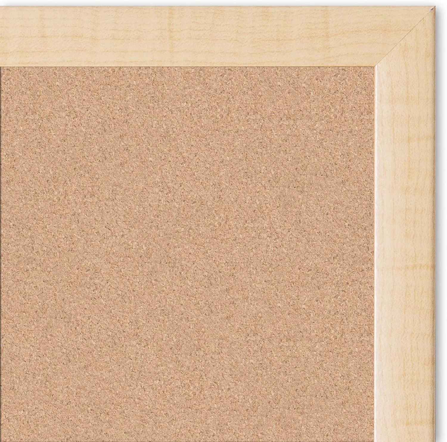 U BRANDS Cork Bulletin Board, Birch Wood Frame