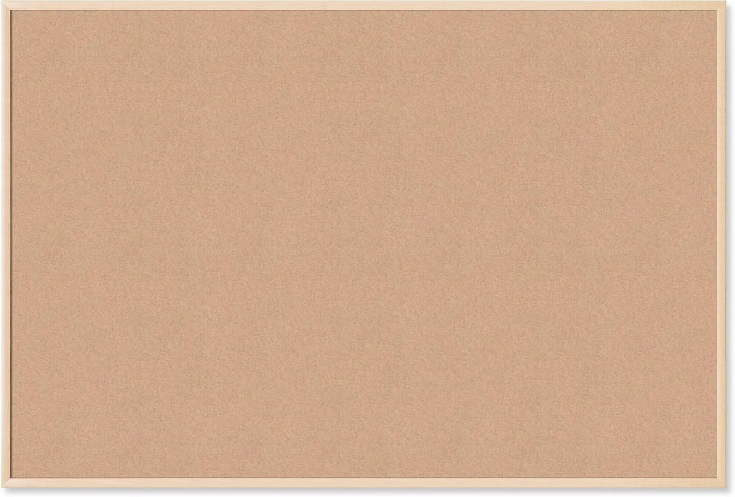 U BRANDS Cork Bulletin Board, Birch Wood Frame
