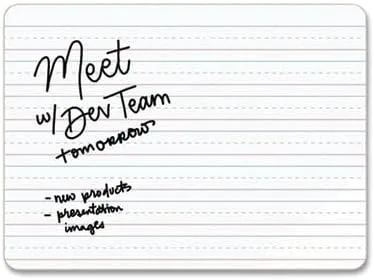 U Brands Double-Sided Dry Erase Lap Board, 12 x 9 in, White Surface, 10/Pack