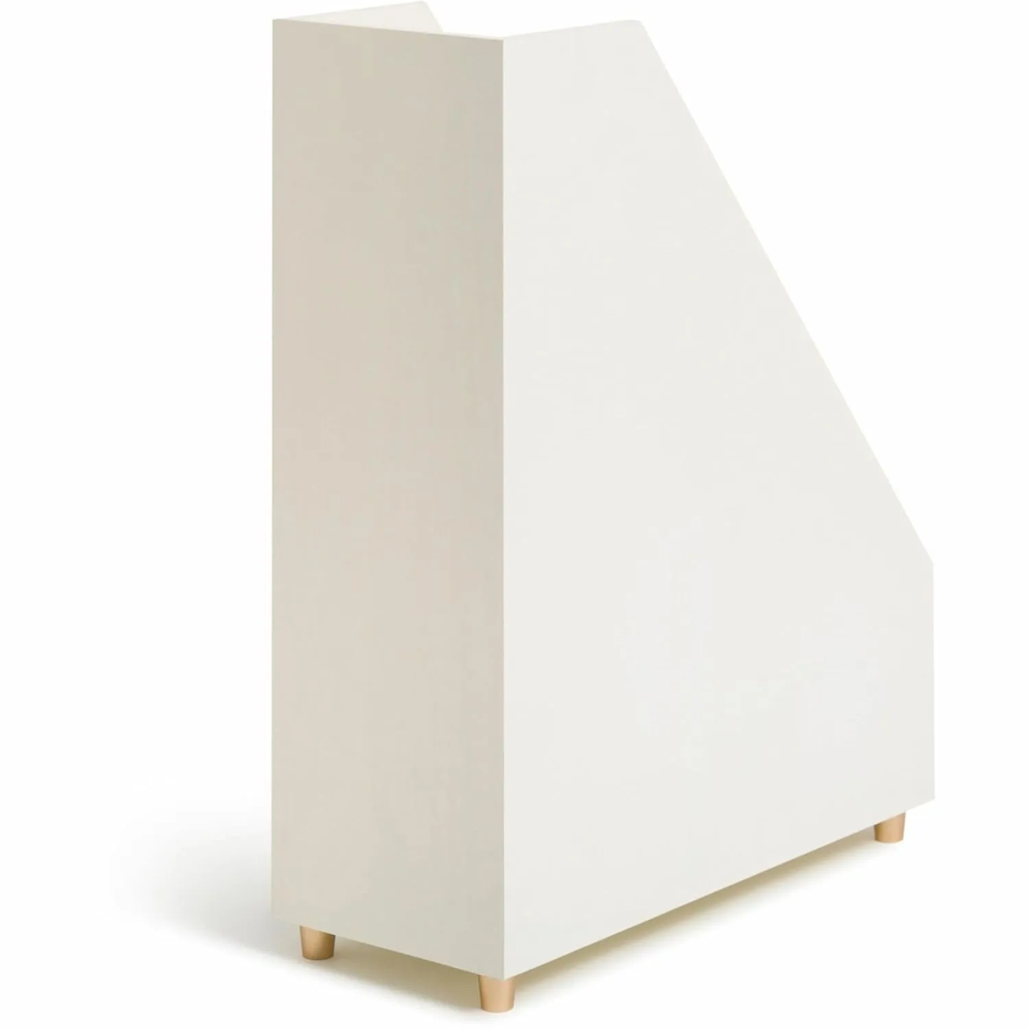 U Brands Juliet Magazine Holder - White & Gold, Pine Wood - 1 Count