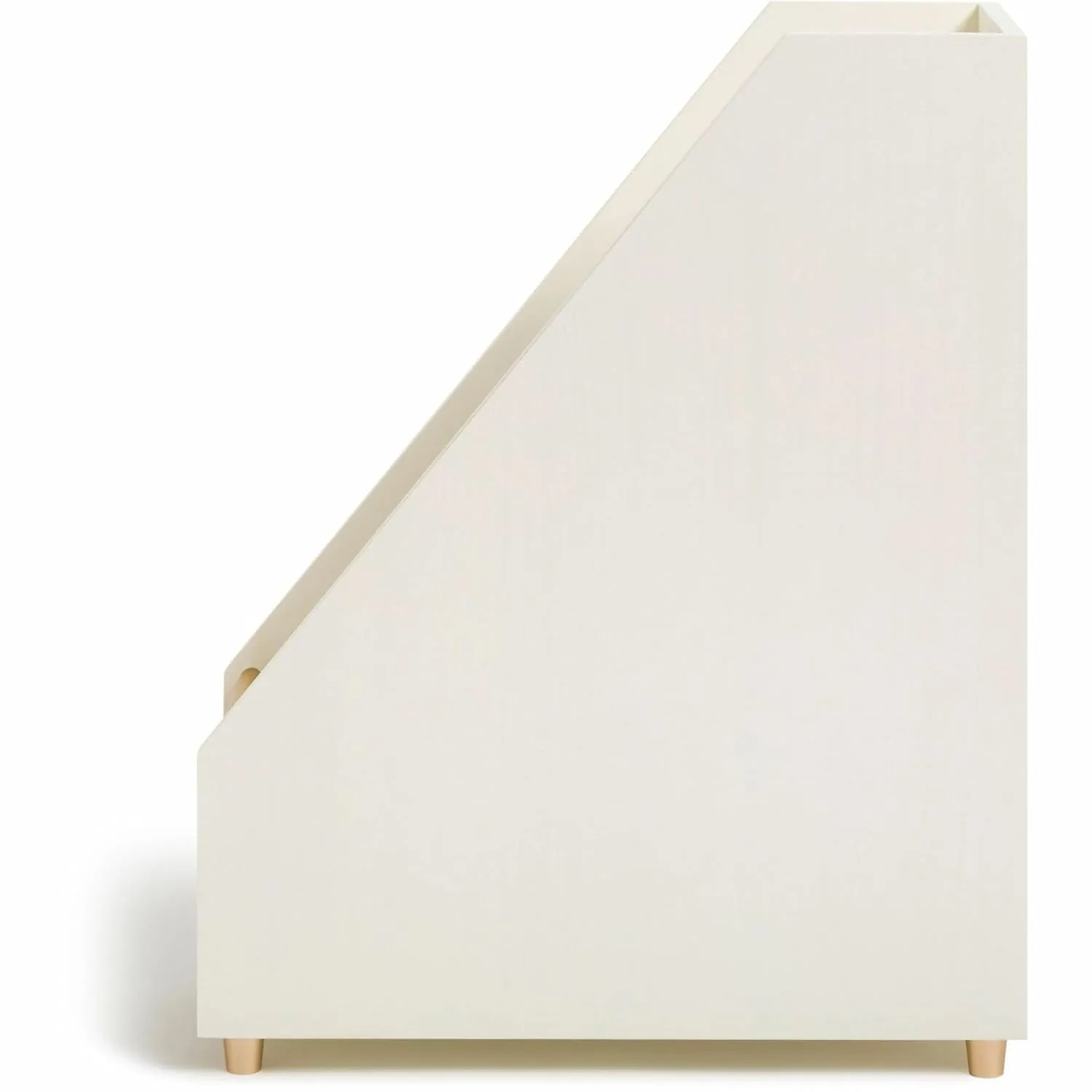 U Brands Juliet Magazine Holder - White & Gold, Pine Wood - 1 Count