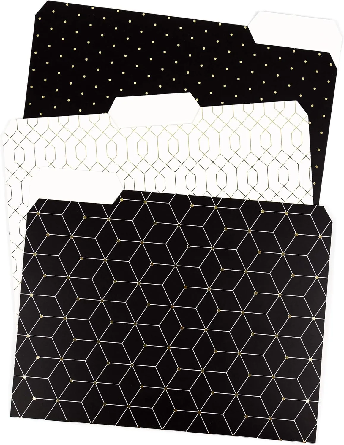 U Brands Fashion File Folders, Letter Size, 8-1/2in x 11in, Modern + Classic, Pack Of 24 Folders