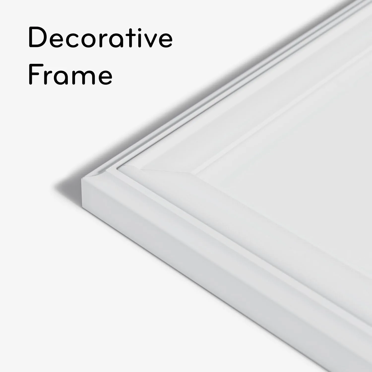 U Brands Farmhouse Magnetic Dry Erase Board, 30"x20", White Wood Style Frame, Includes 2 Magnets 30"W x 20"H
