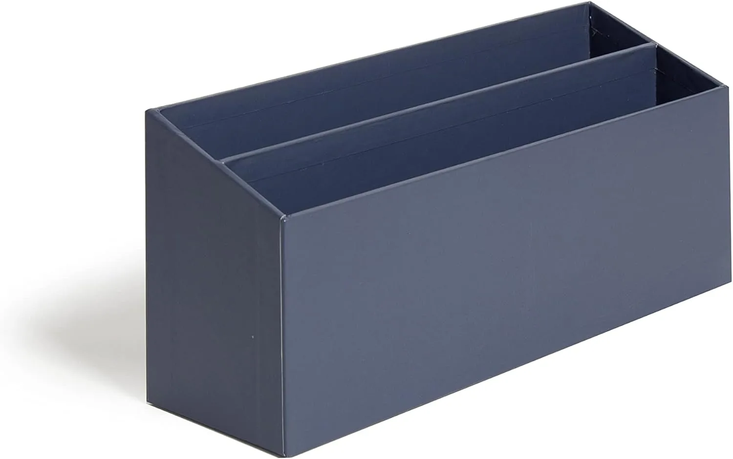 U Brands Paper Wrapped Desk Organization Set, Office Organization Supplies, Solid Navy, 4 Pieces