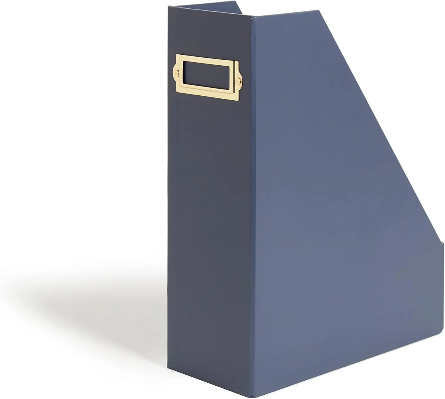 U Brands Paper Wrapped Desk Organization Set, Office Organization Supplies, Solid Navy, 4 Pieces