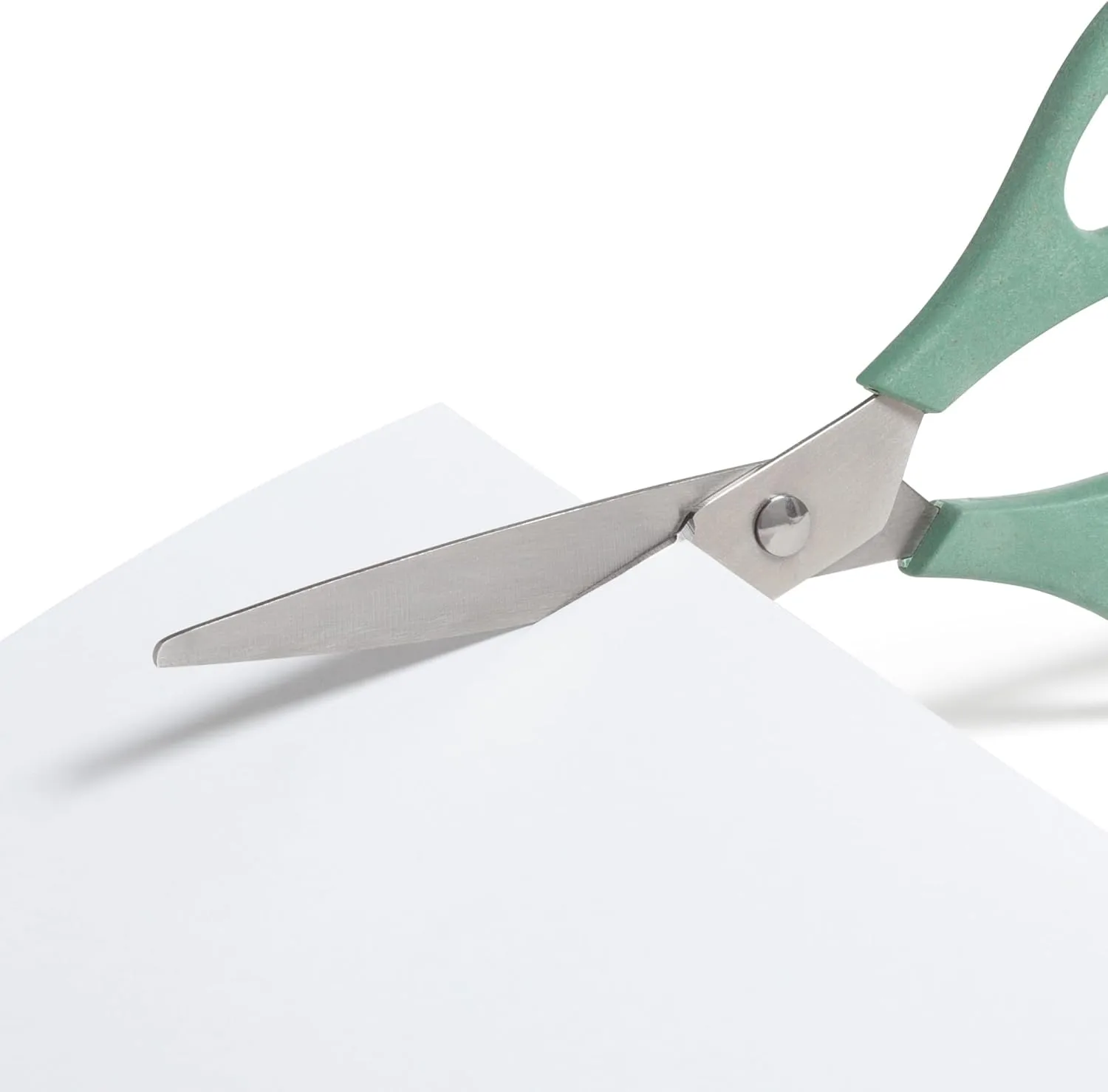 U Brands U-Eco 8" Scissors for Office, Assorted Brights, Patented Concave Blade Technology, Craft Scissor Set