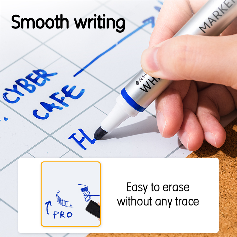 DELI U001 W/BOARD BULLET MKR PKT OF 4PCS