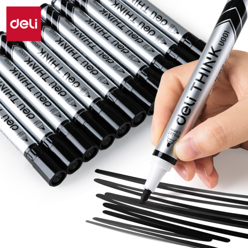 DELI U00120 WHITEBOARD MARKER BLACK BULL