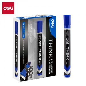 DELI U10130 PERMANENT MARKER BLUE CHI