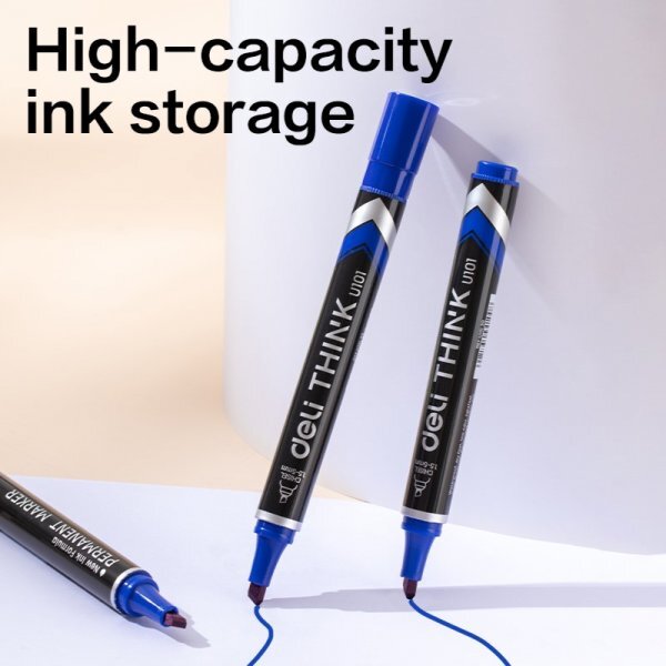 DELI U10130 PERMANENT MARKER BLUE CHI