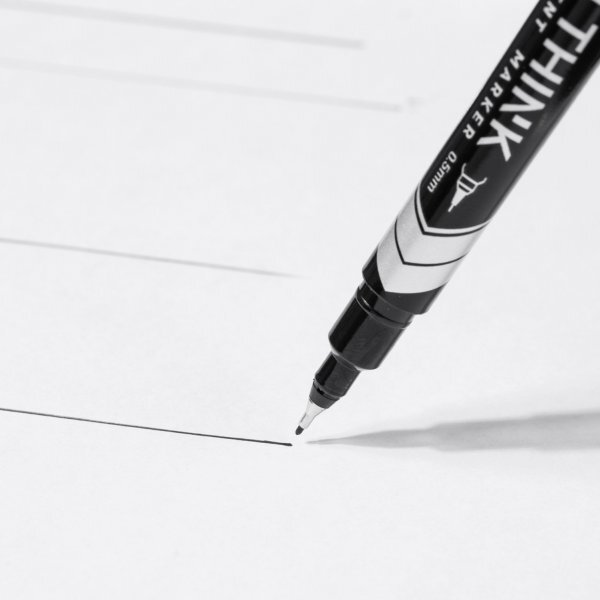 DELI U211 PERM DOUBLE-TIP MARKER BLACK