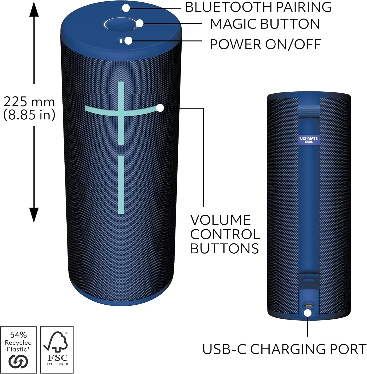 Ultimate Ears MEGABOOM 4 Portable Waterproof Bluetooth Speaker