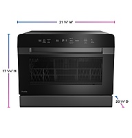 GE Profile™ PZF560HGWBB ENERGY STAR® Smart Compact Dishwasher for Countertop or Built-In