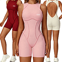 Women's Stylish Sleeveless Yoga Brushed Breathable Sports Bodysuitt