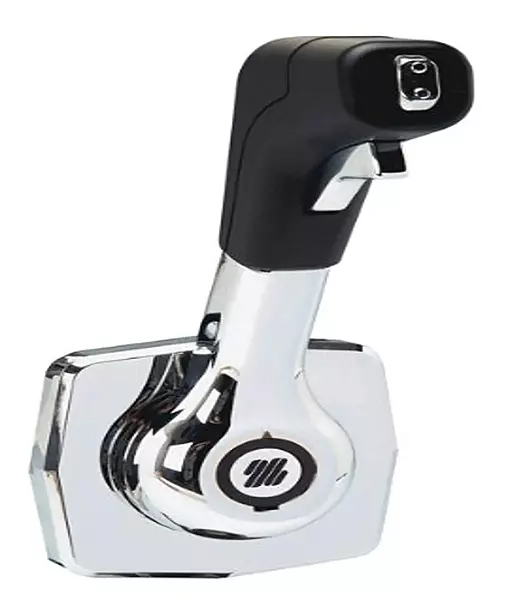 Uflex B310B Single Lever Side Mount Control - Black/Chrome