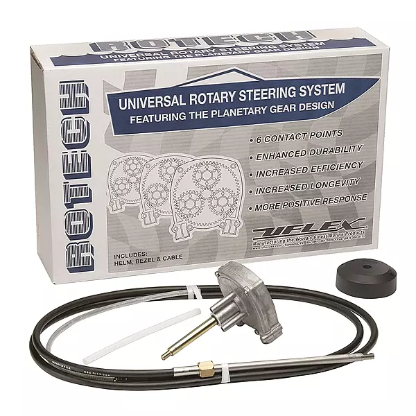 UFlex Rotech 10' Rotary Steering Package - Cable, Bezel, Helm
