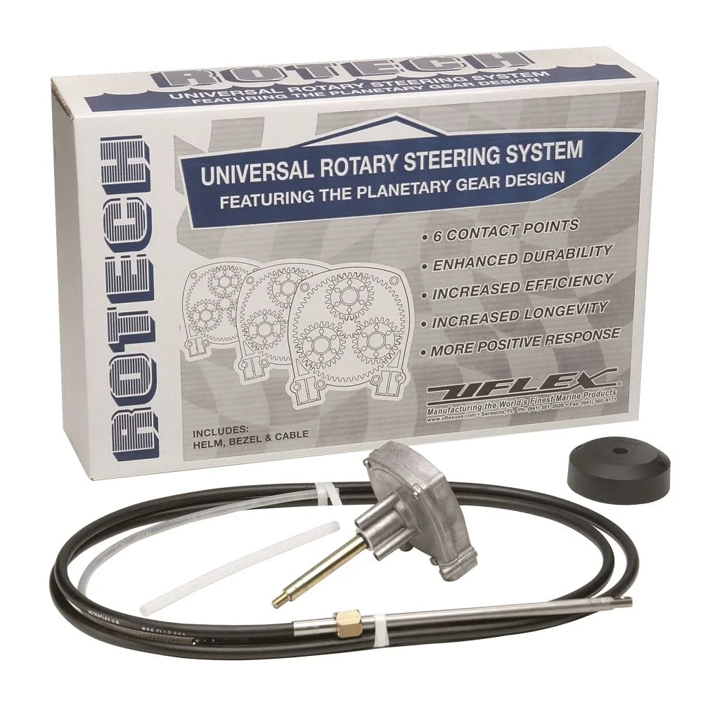 UFlex Rotech 18' Rotary Steering Package - Cable, Bezel, Helm