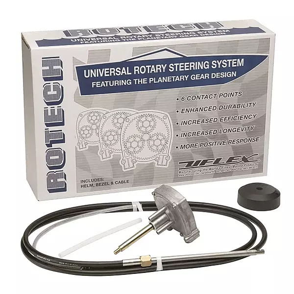 UFlex Rotech 18' Rotary Steering Package - Cable, Bezel, Helm