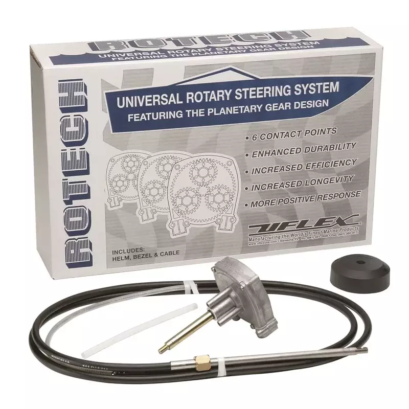 UFlex Rotech 16' Rotary Steering Package - Cable, Bezel, Helm