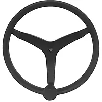 Uflex - V46 - 13.5" Stainless Steel Steering Wheel w/Speed Knob - Black