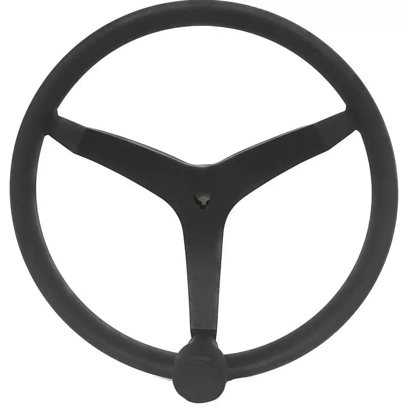 Uflex - V46 - 13.5" Stainless Steel Steering Wheel w/Speed Knob - Black