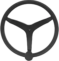 Uflex - V46 - 13.5" Stainless Steel Steering Wheel w/Speed Knob - Black