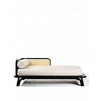 Bali Rattan Day Bed In Charcoal Bali Rattan Day Bed In Charcoal