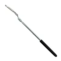 Ullman B-2 Oval Pocket Inspection Mirror, 2" Length x 1" Width Mirror, 8-1/2" Overall Length
