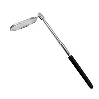 Ullman B-2 Oval Pocket Inspection Mirror, 2" Length x 1" Width Mirror, 8-1/2" Overall Length