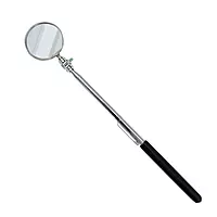Ullman E-2M Circular Magnifying Pocket Inspection Mirror, 1-1/4" Diameter, 8" Overall Length