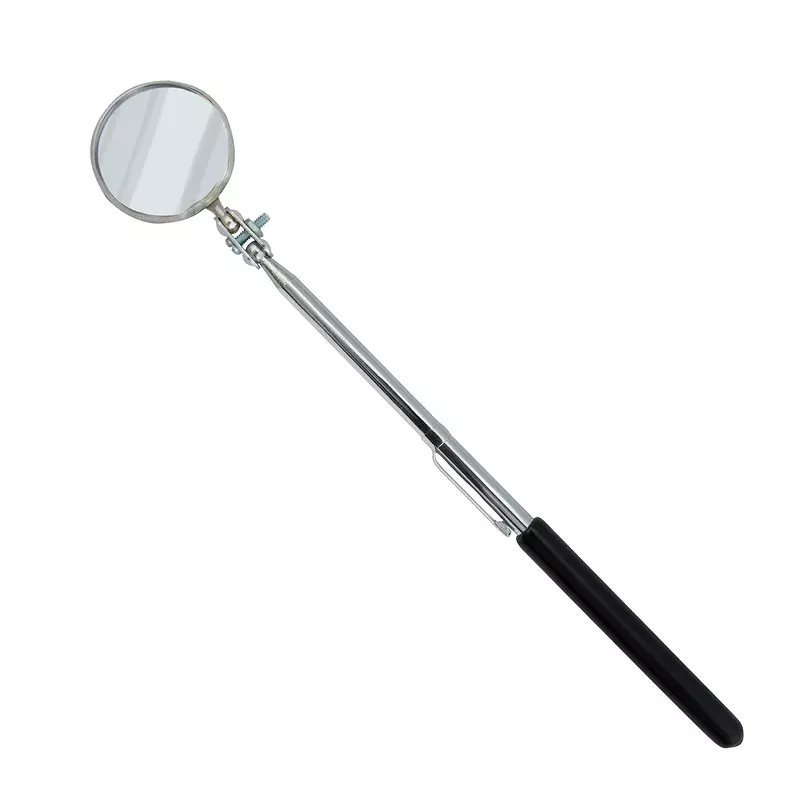 Ullman E-2M Circular Magnifying Pocket Inspection Mirror, 1-1/4" Diameter, 8" Overall Length