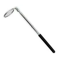 Ullman E-2M Circular Magnifying Pocket Inspection Mirror, 1-1/4" Diameter, 8" Overall Length