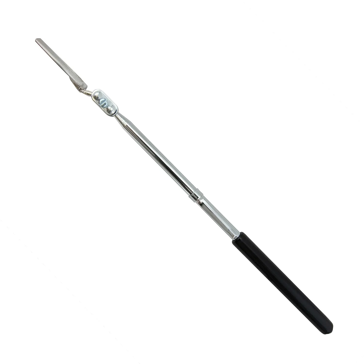 Ullman E-2M Circular Magnifying Pocket Inspection Mirror, 1-1/4" Diameter, 8" Overall Length