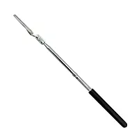 Ullman E-2M Circular Magnifying Pocket Inspection Mirror, 1-1/4" Diameter, 8" Overall Length