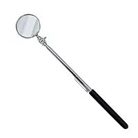 Ullman E-2M Circular Magnifying Pocket Inspection Mirror, 1-1/4" Diameter, 8" Overall Length