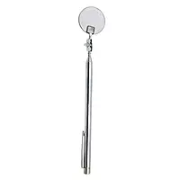 Ullman E-2T Circular Telescoping Pocket Inspection Mirror, 1-1/4" Diameter, 4-1/2" to 18-1/2" Extended Handle Length