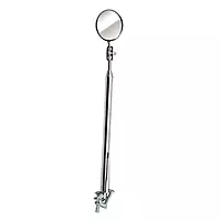 Ullman E-2T Circular Telescoping Pocket Inspection Mirror, 1-1/4" Diameter, 4-1/2" to 18-1/2" Extended Handle Length