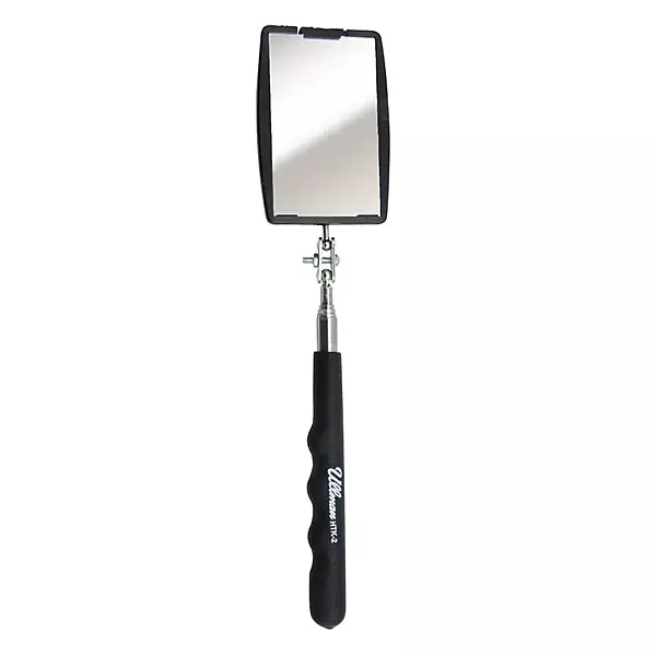 Telescoping Inspection Mirror: Rectangular, Glass Mirror