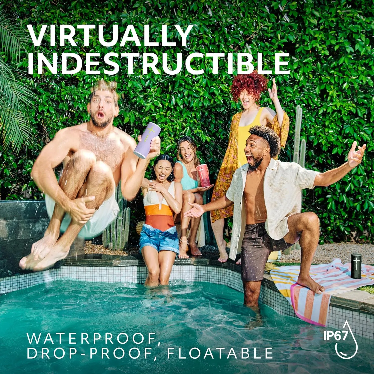 Ultimate Ears Boom 4 Portable Waterproof Bluetooth Speaker, 360-Degree Immersive Sound, 15-Hour Battery, 147ft Range