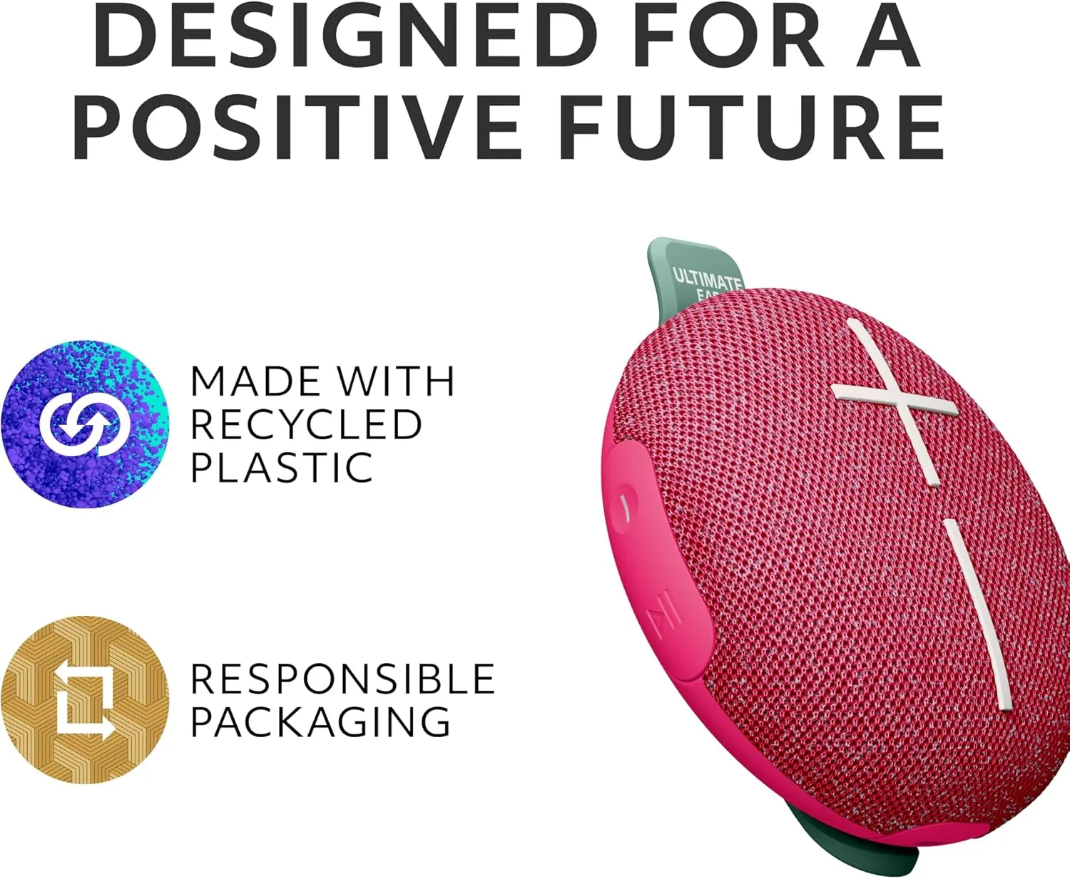 ULTIMATE EARS MINIROLL Ultra-Portable Waterproof Bluetooth Speaker