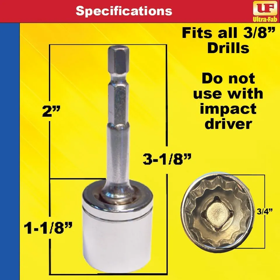 Drill Attachment (Speed Socket) Ultra-Fab Products (48-979005) 1 Count (Pack of 1)
