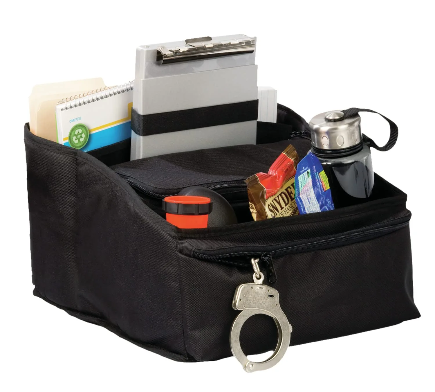 Uncle Mike's Law Enforcement Deluxe Car Seat Organizer, Black
