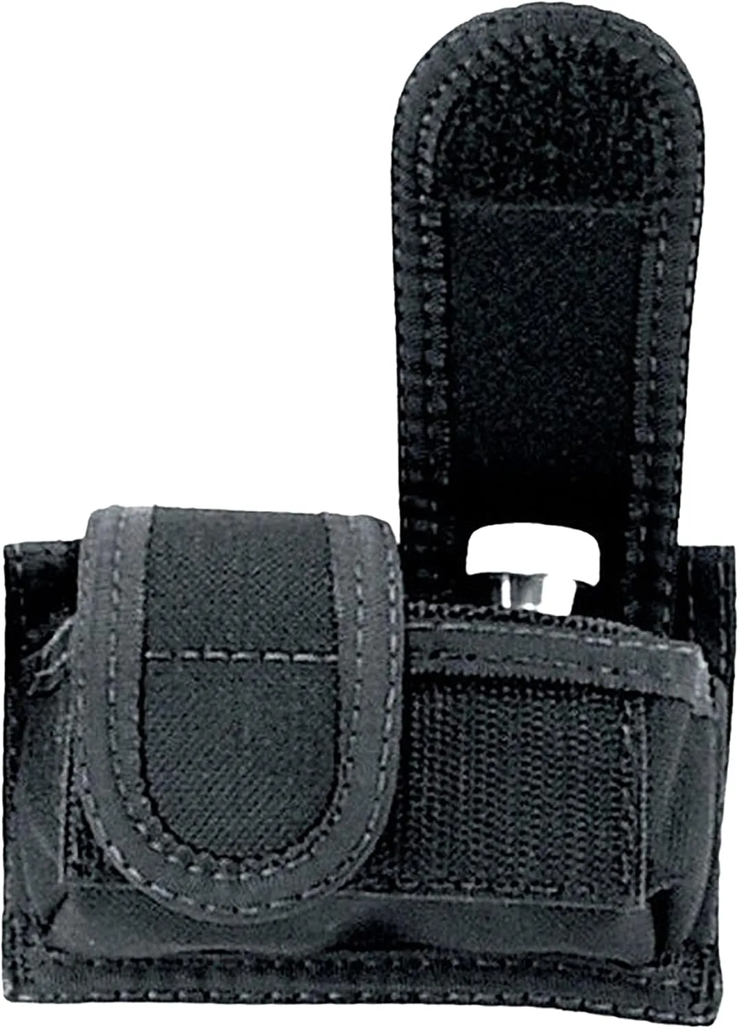 Uncle Mike's Universal Speedloader Case Universal Speedloader Case Kodra Black Double Hook & Loop, Card 88281