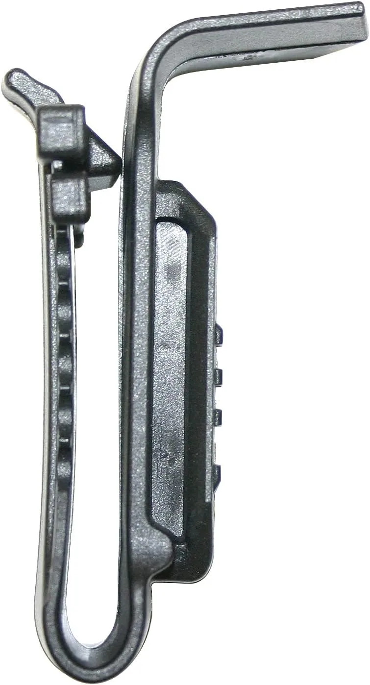 Uncle Mike's Kydex Off-Duty and Concealment Clip On Accessory Tactical Light Holder, Black for M3, M6, Glock