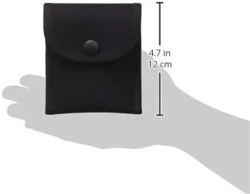 Uncle Mike's Latex Glove Kodra Pouch Latex Glove Kodra Black Pouch Single Snap Close, Card 88871
